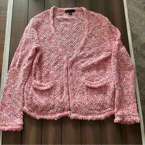 J Crew Sweater Cardigan Knit Pink Extra Small